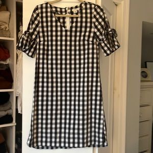 J Crew black/white gingham dress